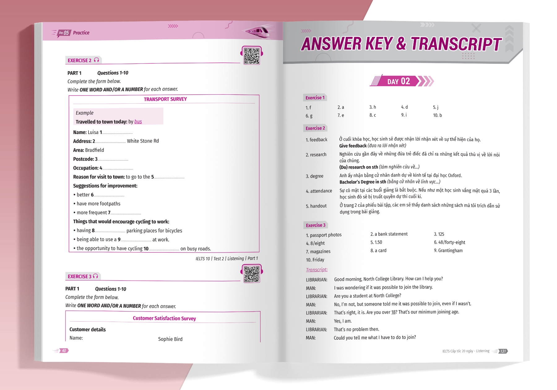 ielts cấp tốc - 20 ngày listening - bộ sách ielts đầu tiên giúp bạn giảm 2/3 thời gian ôn thi