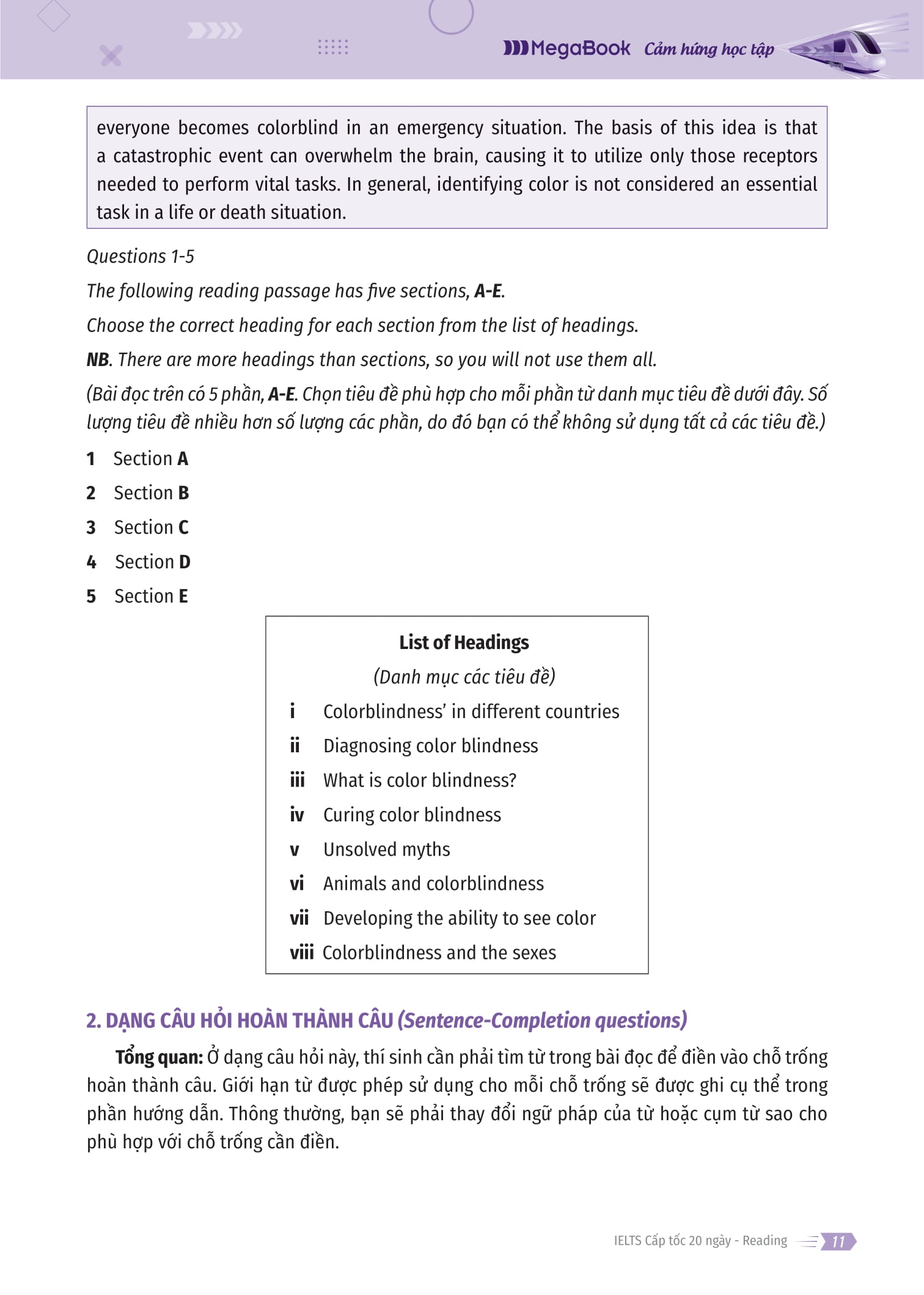 ielts cấp tốc - 20 ngày reading