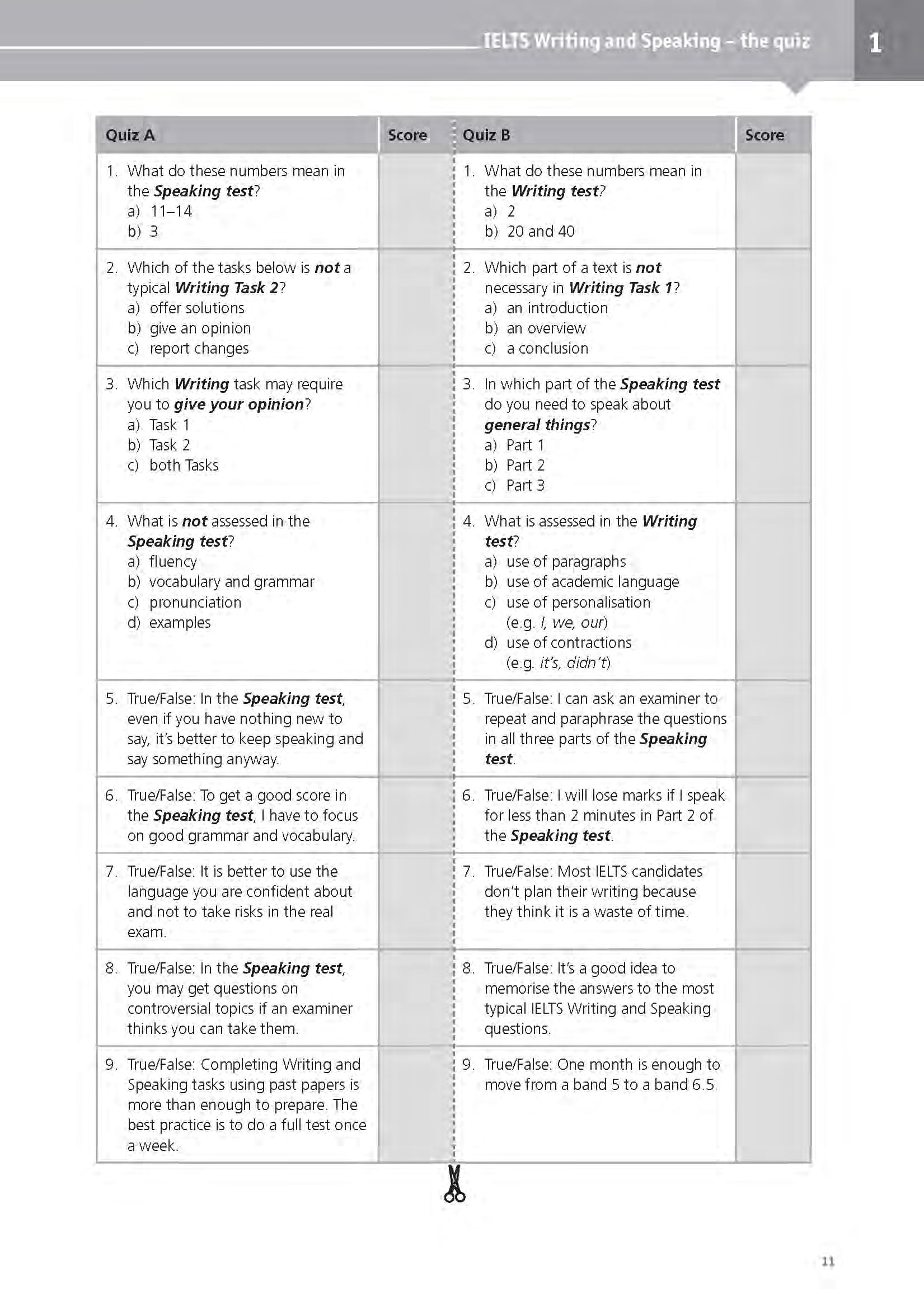 ielts games and activities - speaking and writing