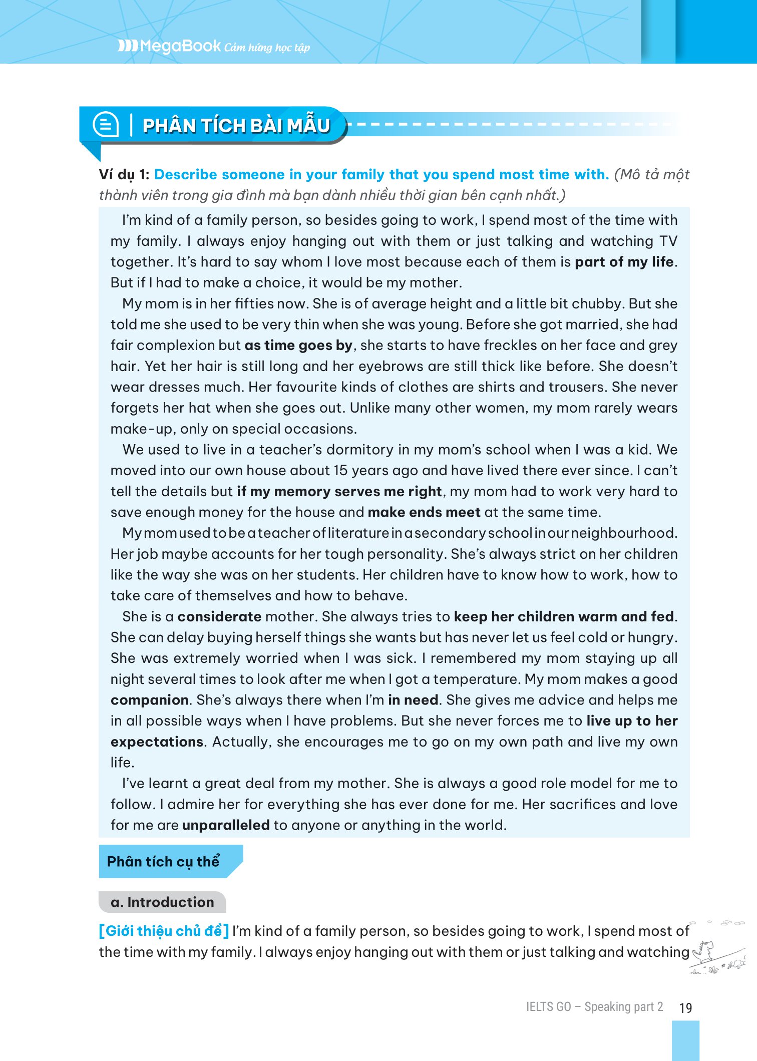 ielts go - speaking part 2 - ý tưởng hay để trả lời tất cả các câu hỏi