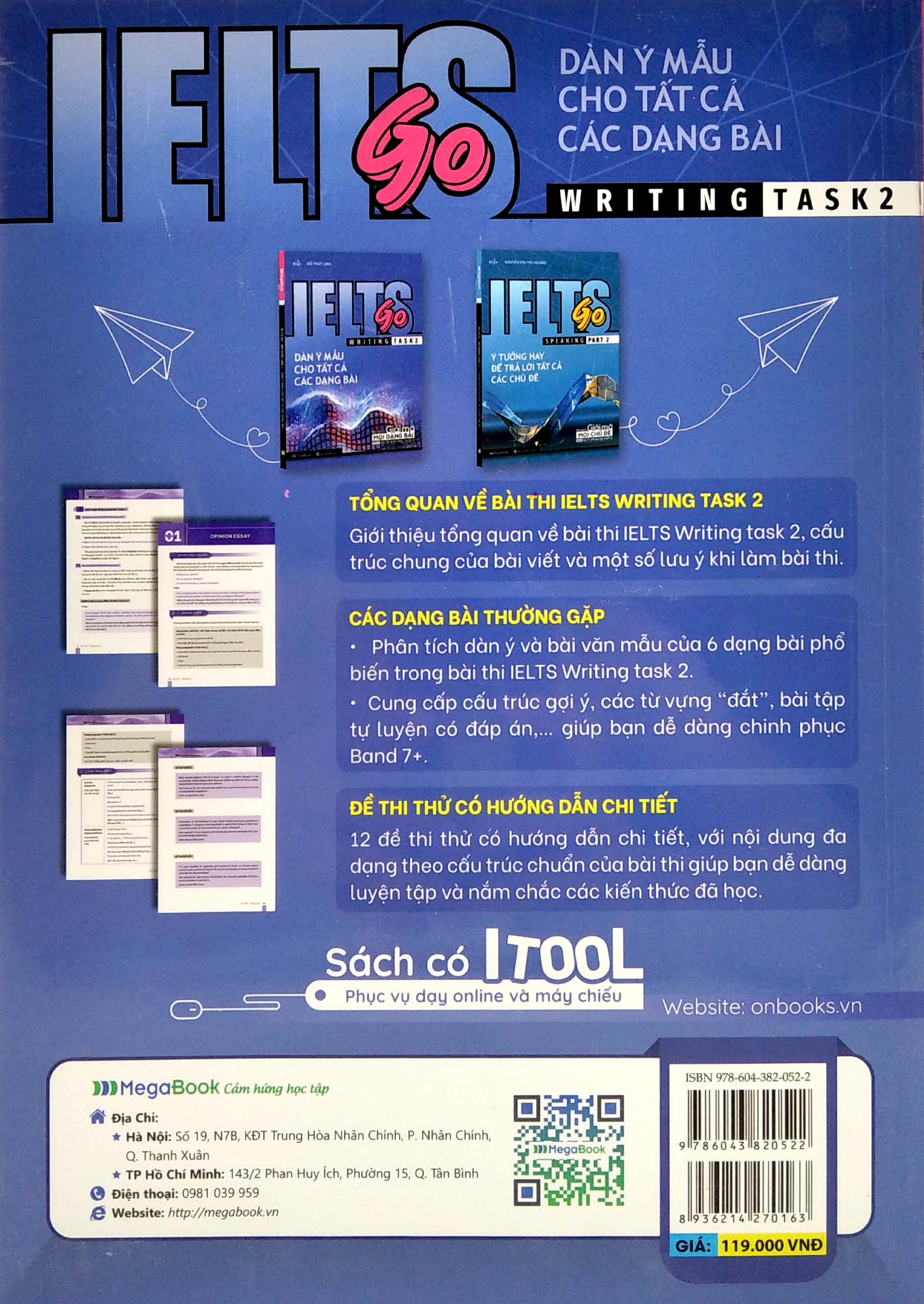 ielts go - writing task 2 - dàn ý mẫu cho tất cả các dạng bài