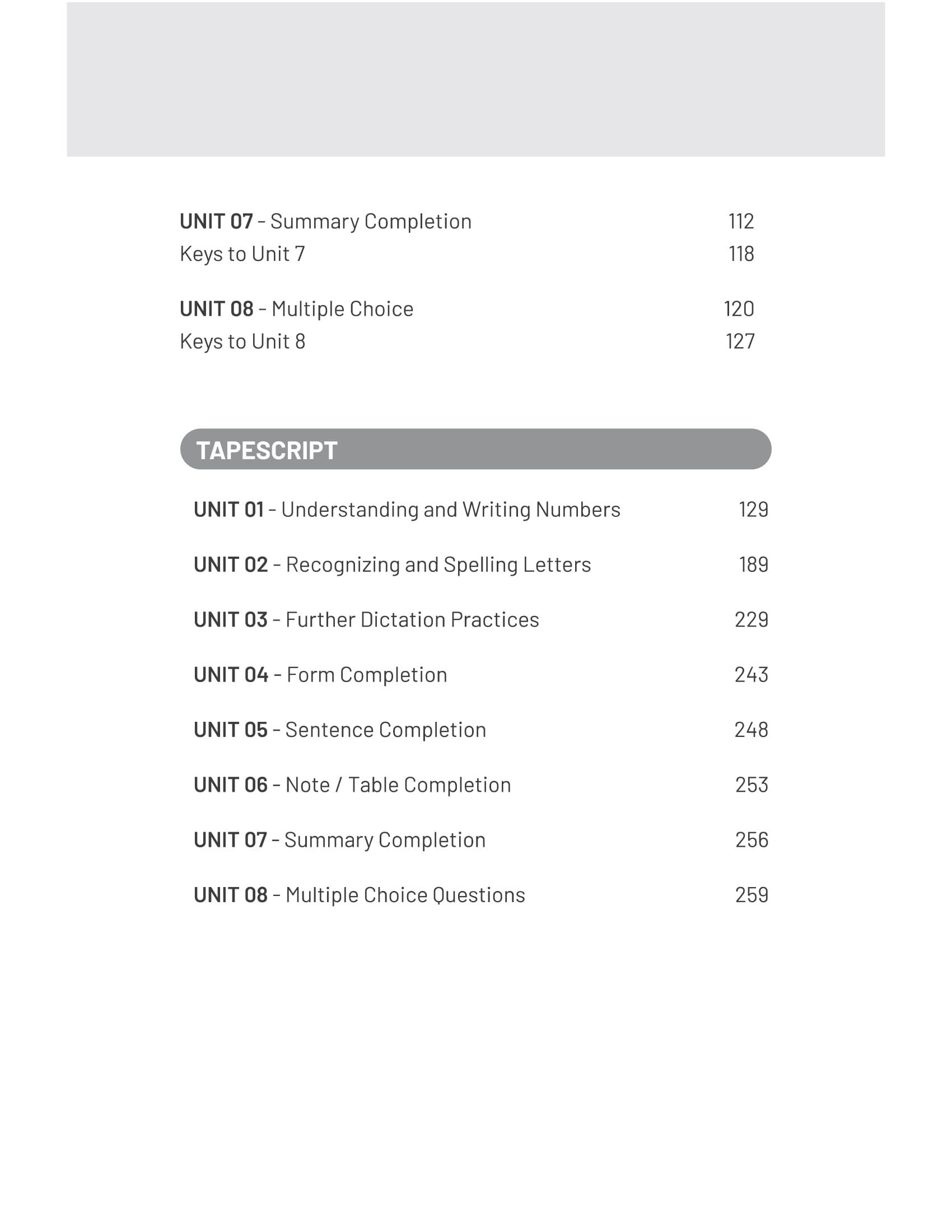 ielts listening dictation