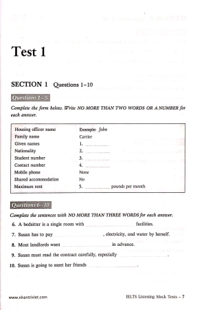 ielts listening_mock tests (+cd)