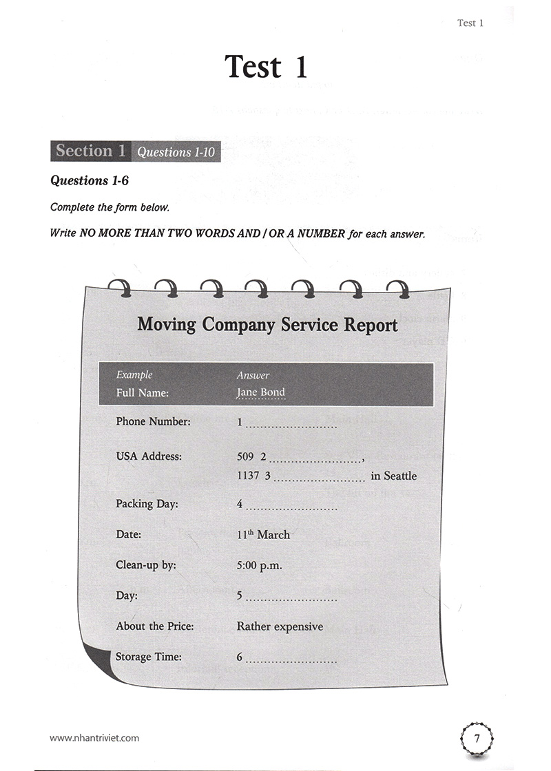 ielts listening recent actual test