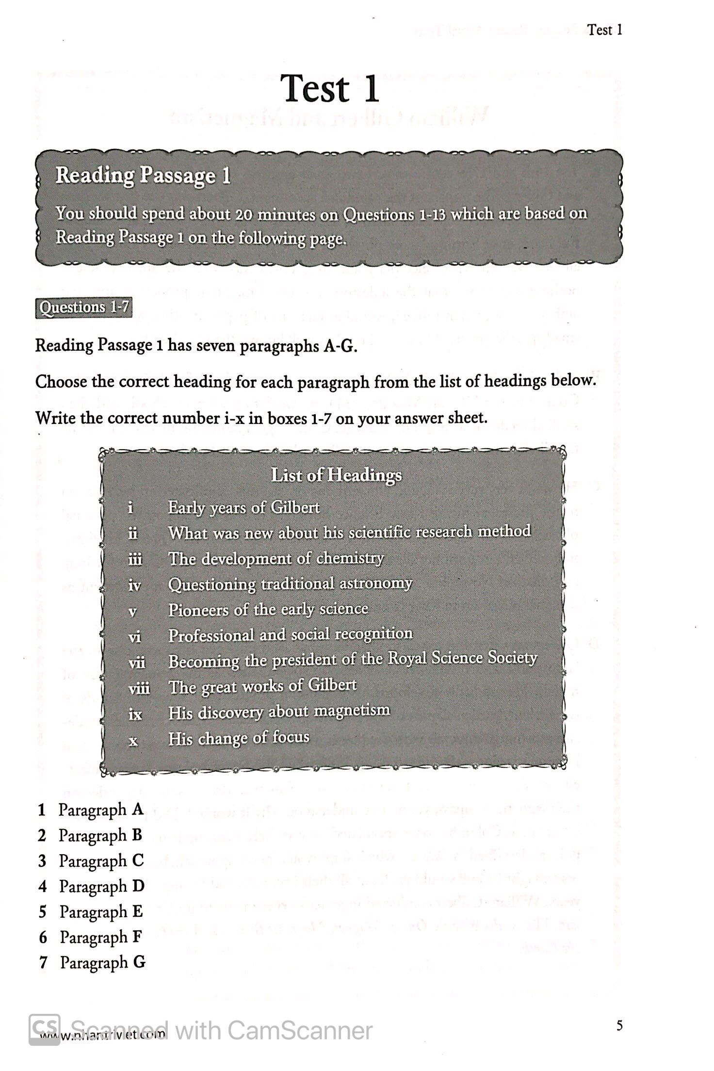 ielts reading recent actual tests