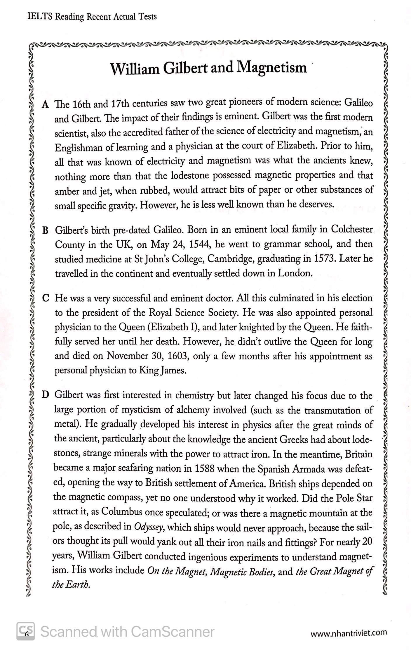 ielts reading recent actual tests