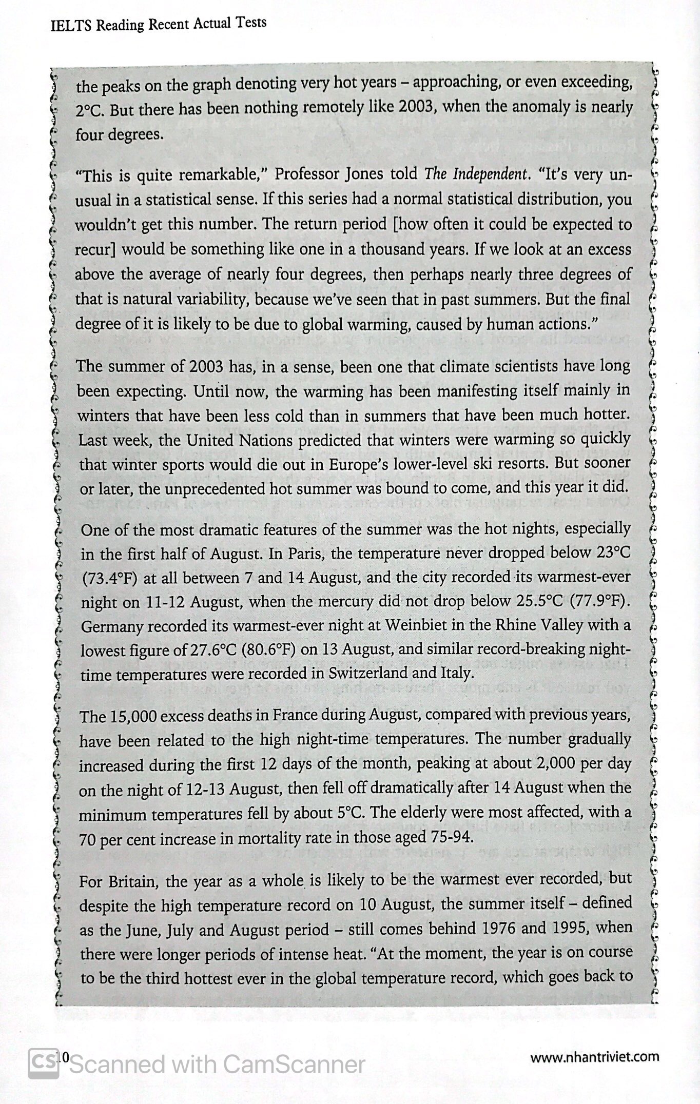 ielts reading recent actual tests