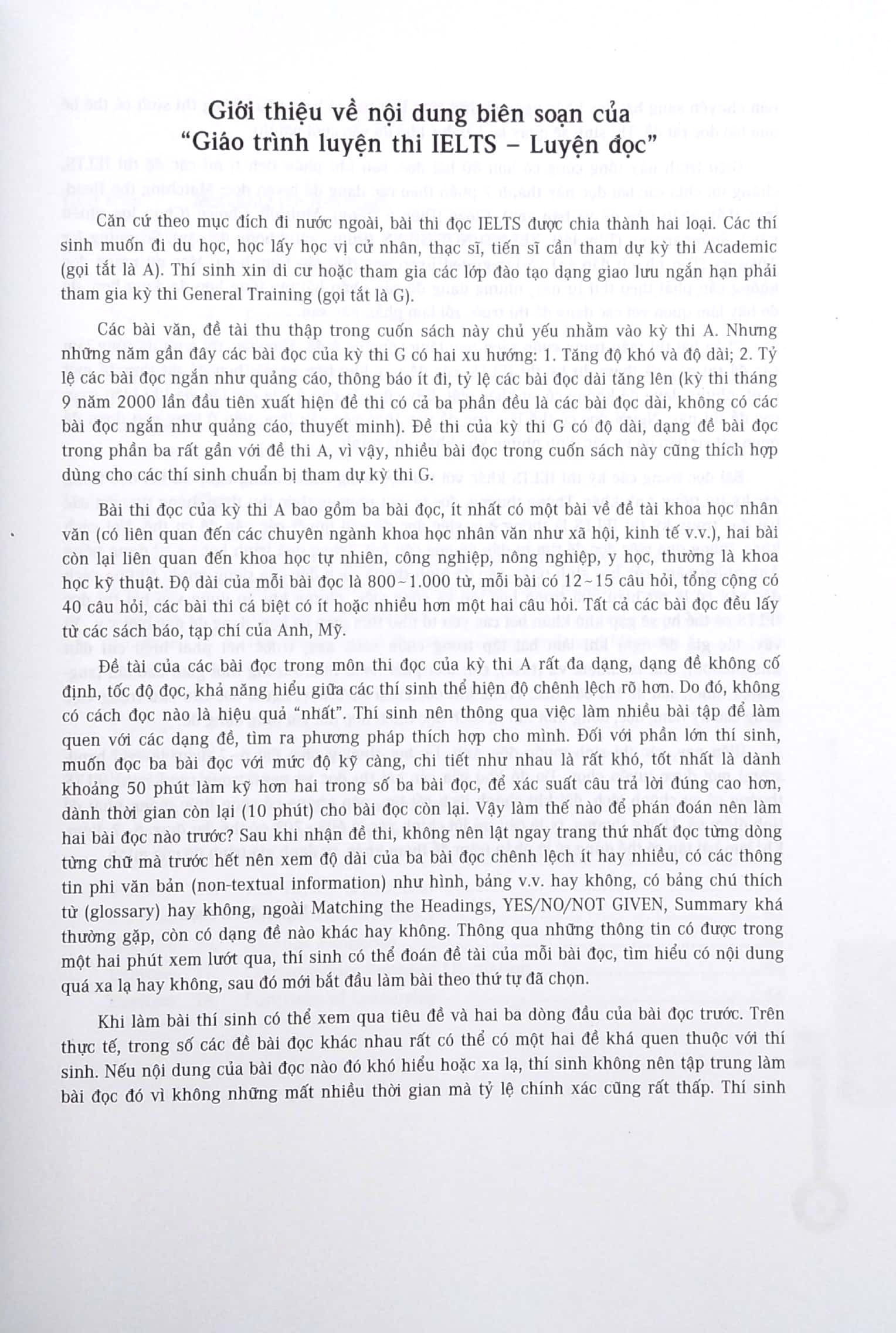 ielts reading strategies for the ielts test (tái bản 2024)