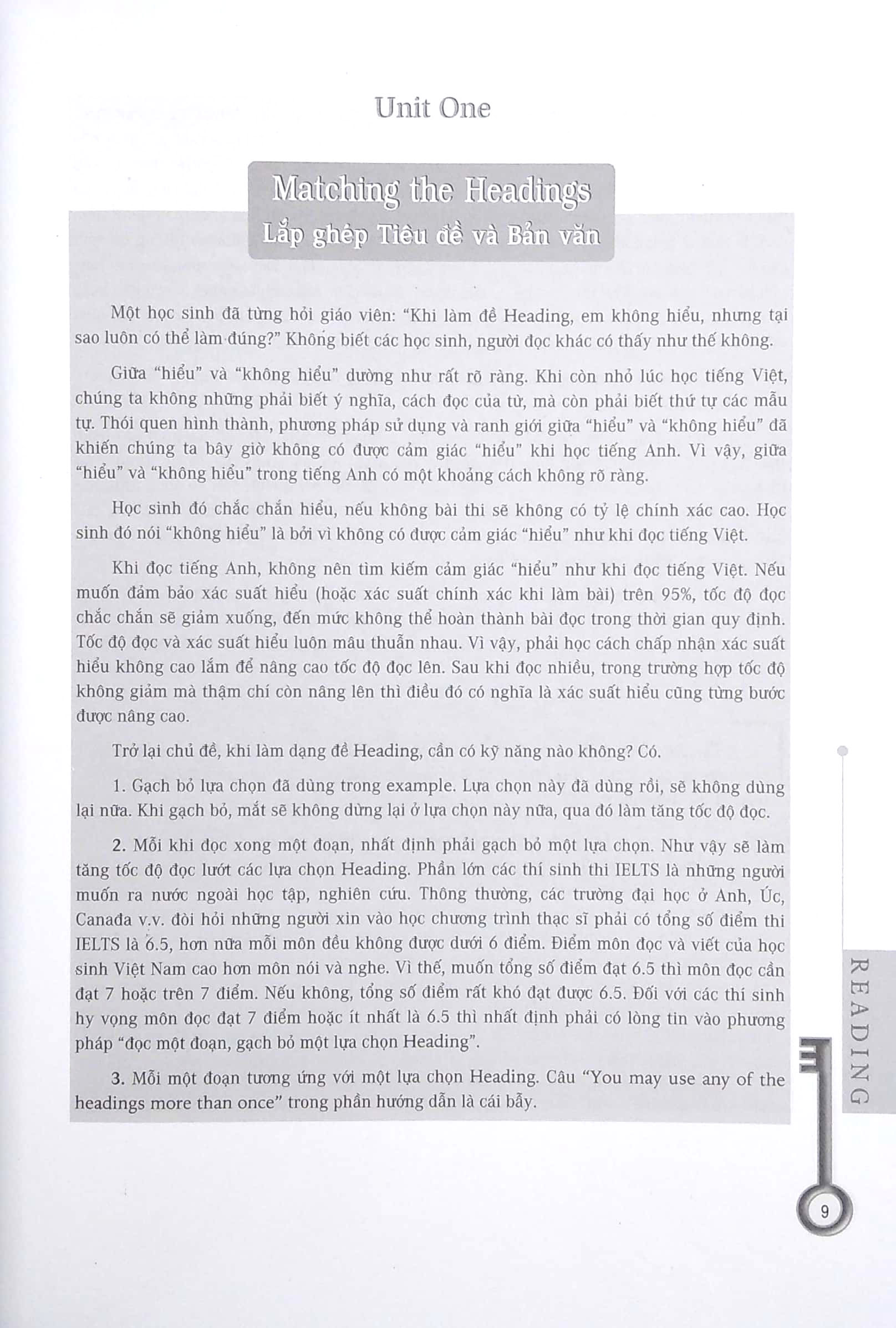 ielts reading strategies for the ielts test (tái bản 2024)