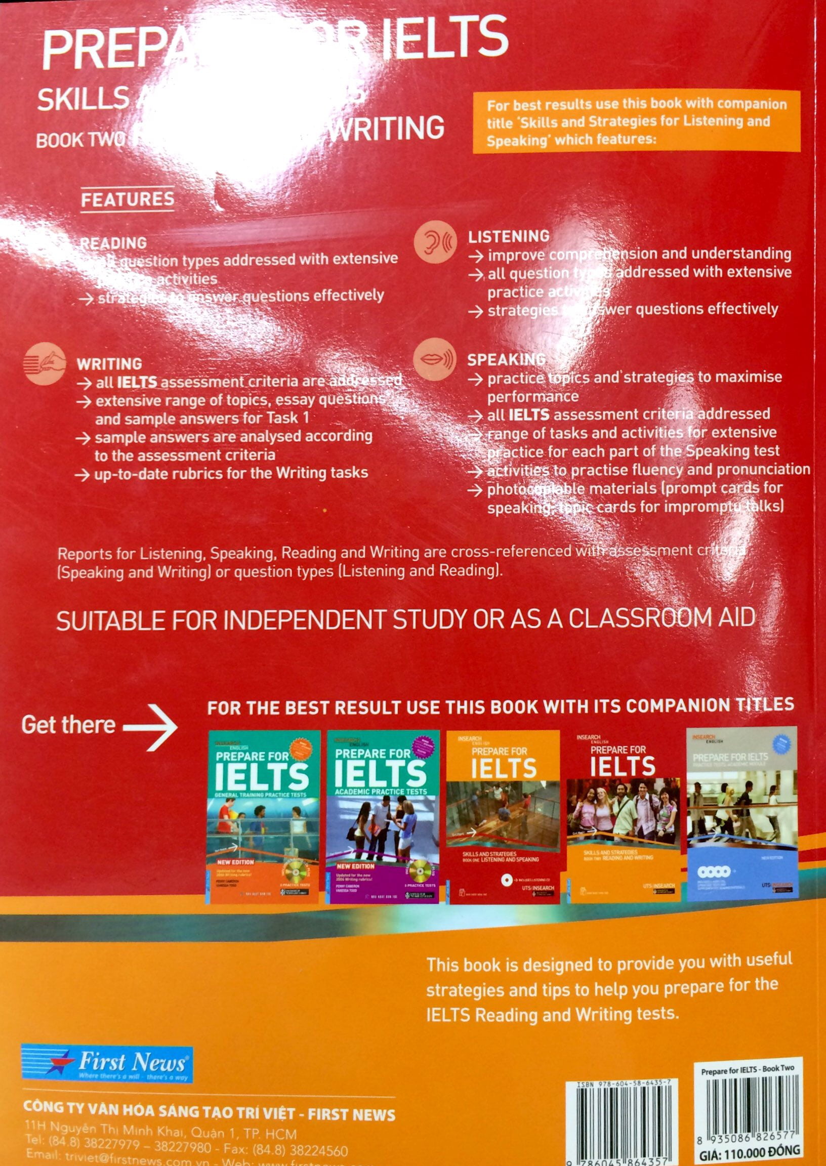 ielts skills reading & writing book two