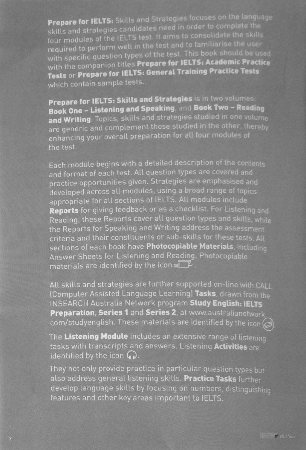 ielts skills reading & writing book two