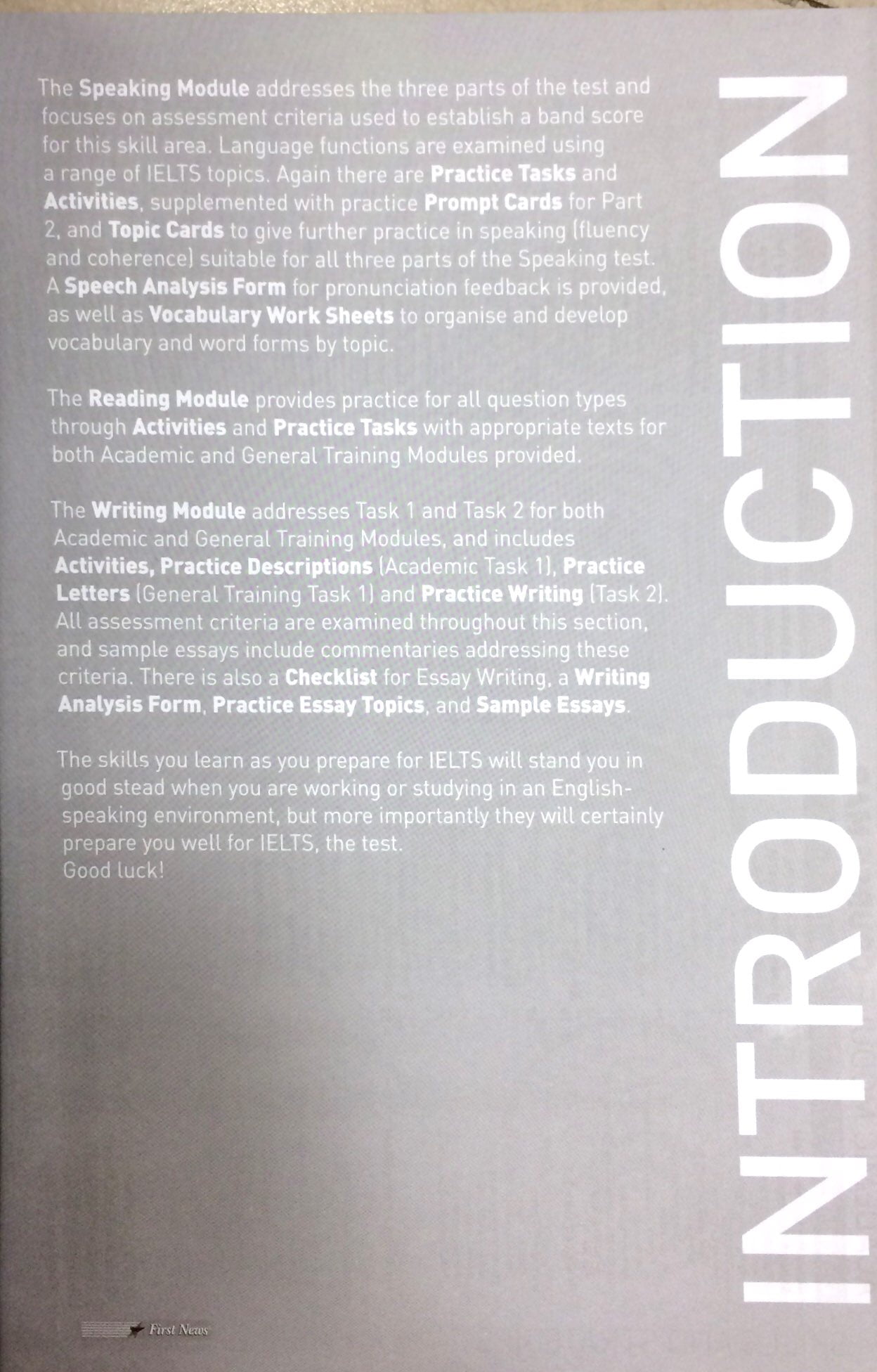 ielts skills reading & writing book two