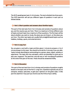 ielts speakingsuccess: skills strategies and model answers