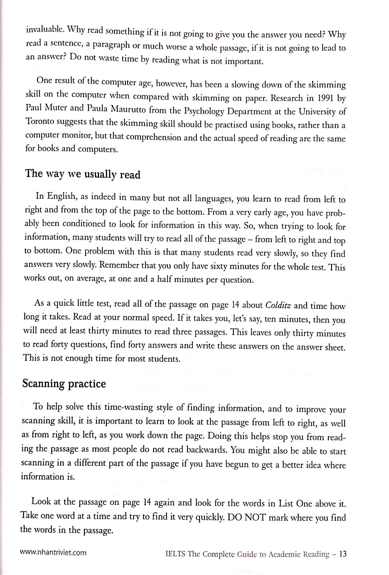 ielts the complete guide to academic reading