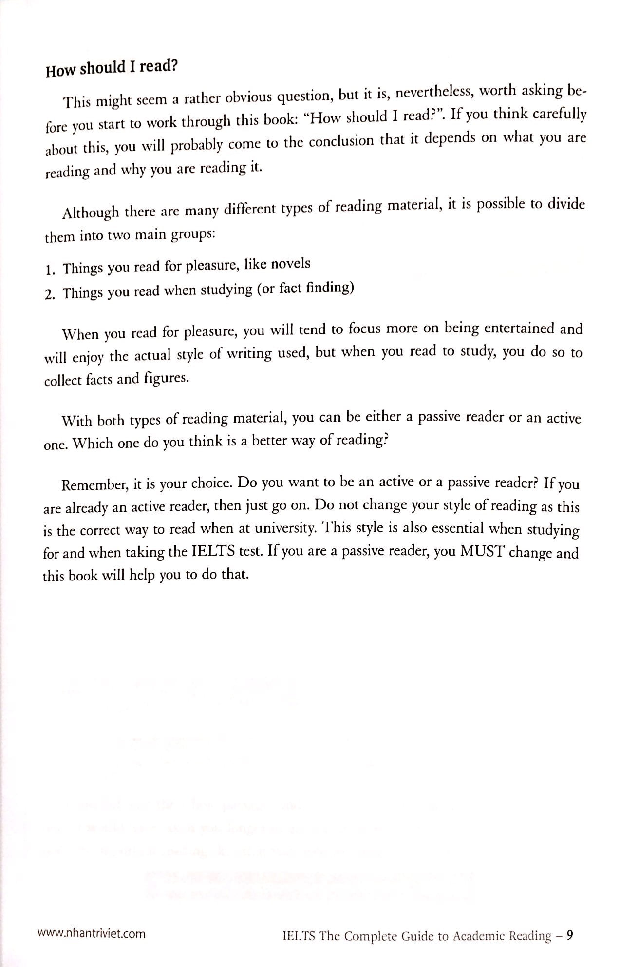 ielts the complete guide to academic reading