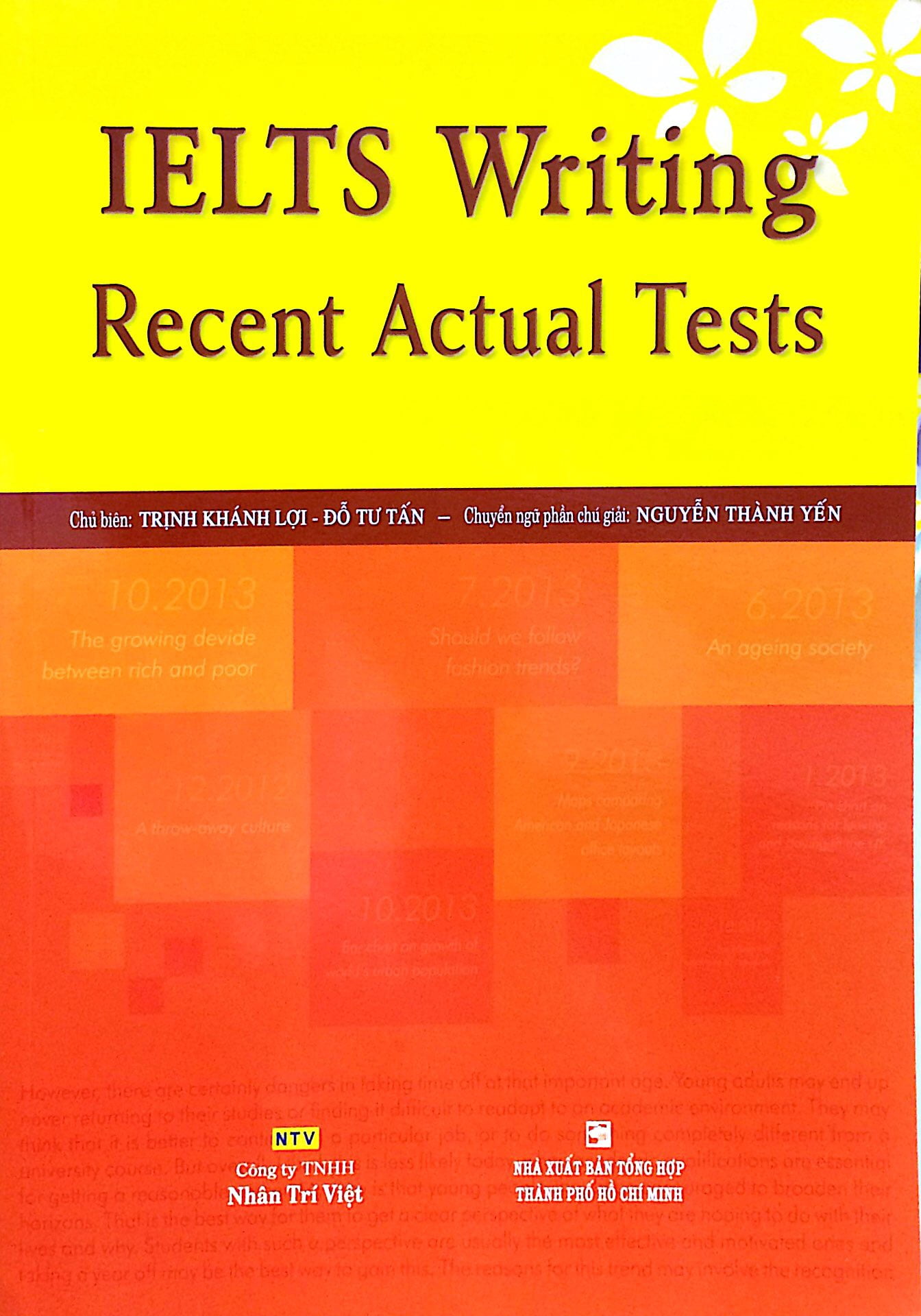 ielts writing recent actual tests
