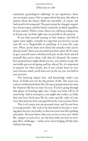 if you live to 100, you might as well be happy