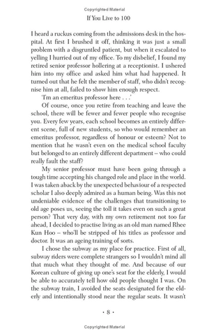 if you live to 100, you might as well be happy