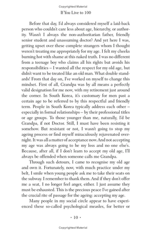 if you live to 100, you might as well be happy