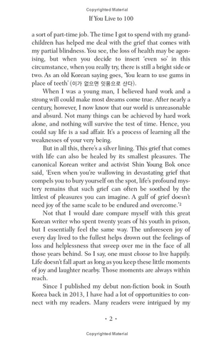 if you live to 100, you might as well be happy