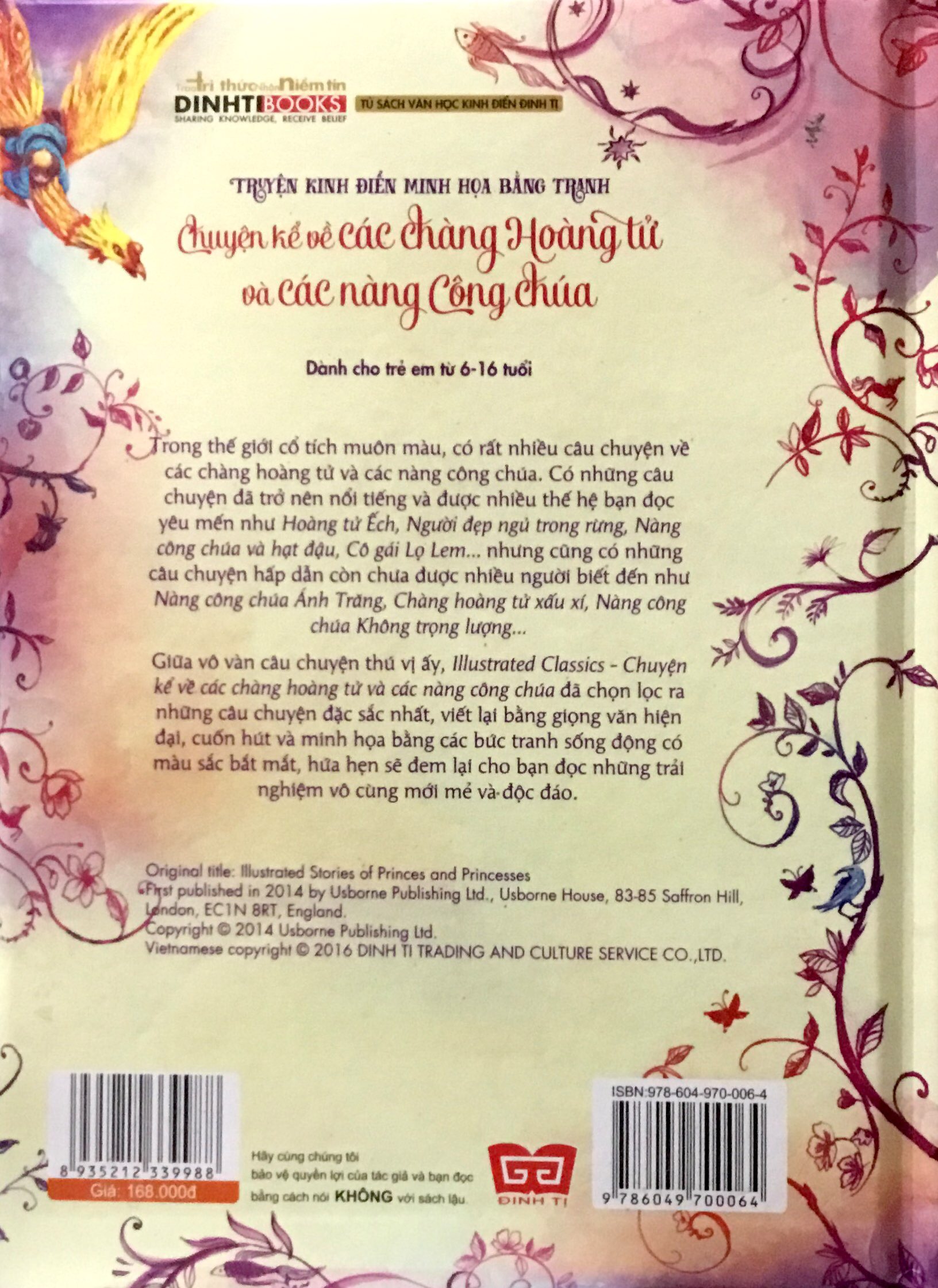 illustrated classics - chuyện kể về các chàng hoàng tử và các nàng công chúa