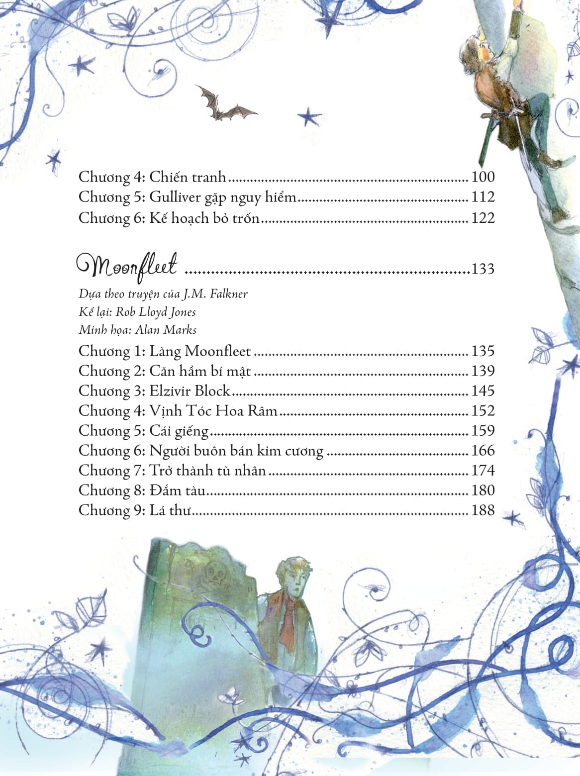 illustrated classics - những cuộc phiêu lưu kỳ thú - robin hood, gulliver du ký, moonfleet