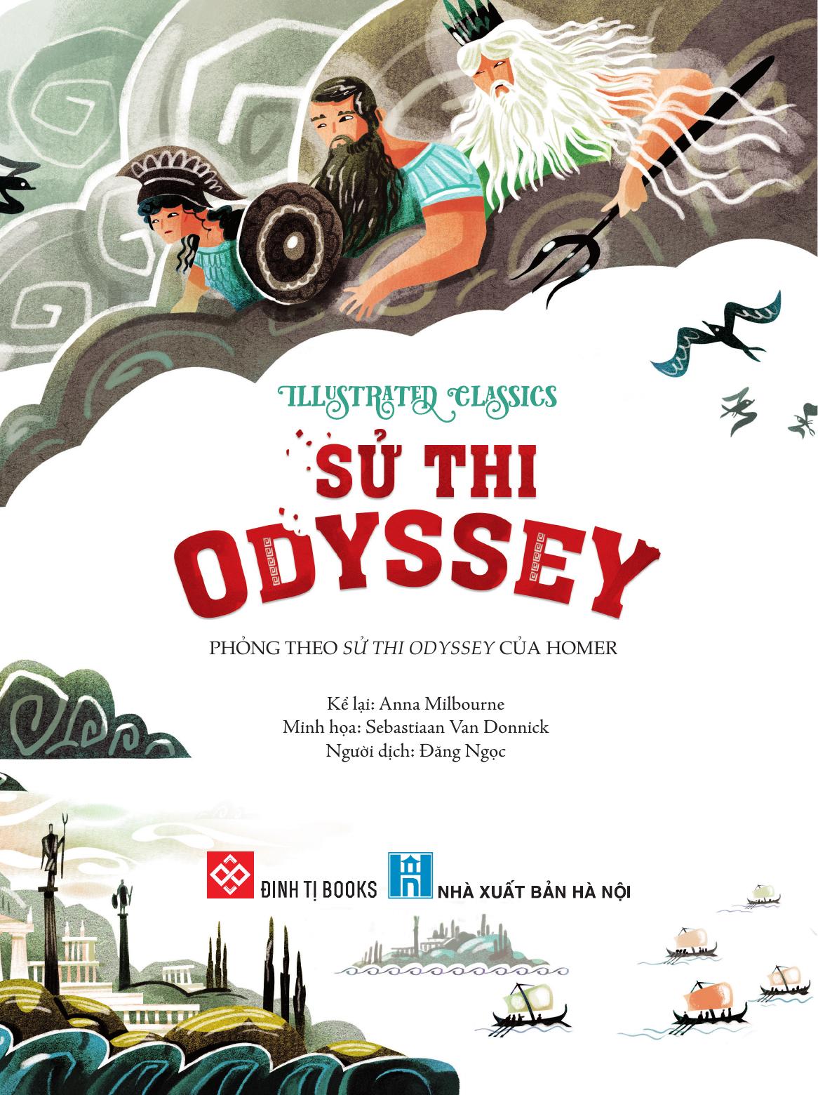illustrated classics - sử thi odyssey - bìa cứng