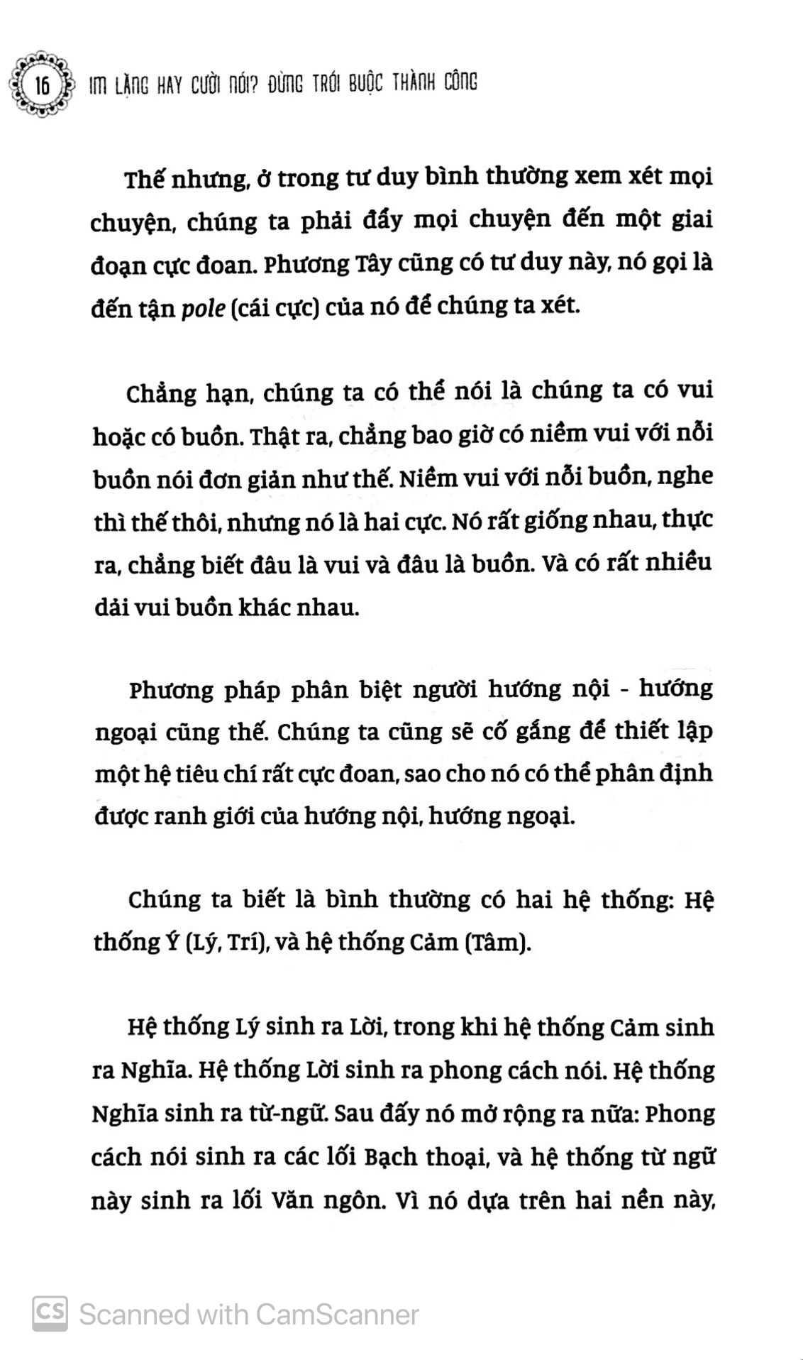 im lặng hay cười nói, đừng trói buộc thành công