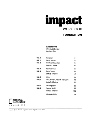 impact foundation: workbook