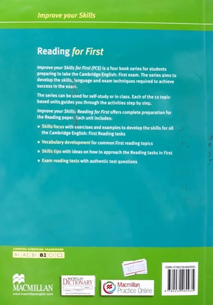 improve your skills: reading for first student's book with key & mpo pack
