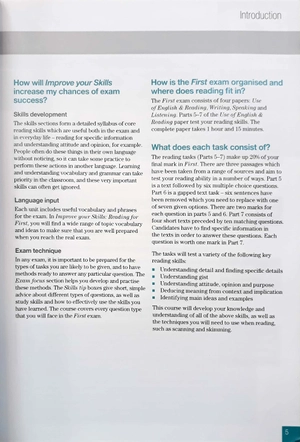 improve your skills: reading for first student's book with key & mpo pack