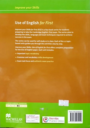 improve your skills: use of english for first student's book with key & mpo pack