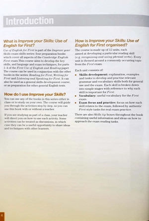 improve your skills: use of english for first student's book with key & mpo pack