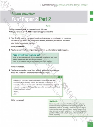 improve your skills - writing for first with answer key