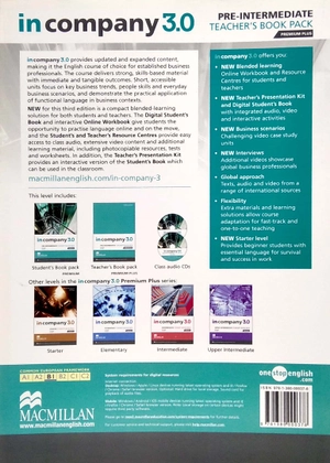 in company 3.0 pre-intermediate teacher's book premium plus pack