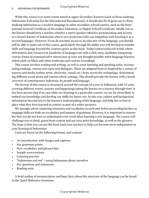 indonesian for beginners - learning conversational indonesian (with free online audio)