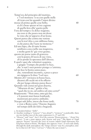 inferno: dual language and new verse translation