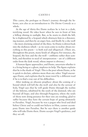 inferno: dual language and new verse translation