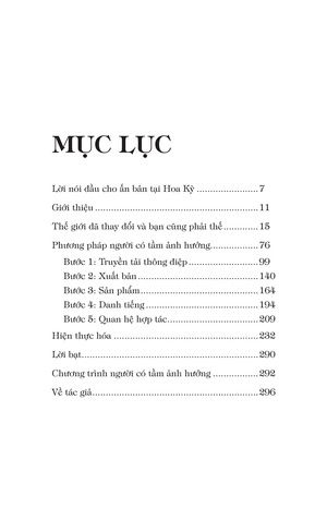 influencer - phương pháp 5 bước để trở thành người có tầm ảnh hưởng nhất trong lĩnh vực của bạn