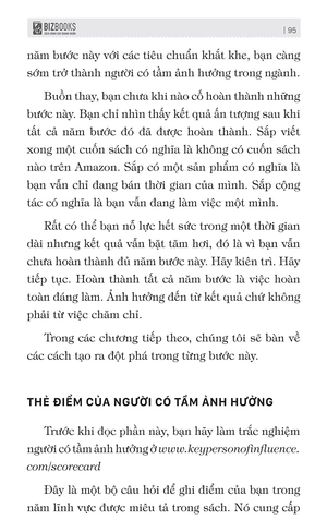 influencer - phương pháp 5 bước để trở thành người có tầm ảnh hưởng nhất trong lĩnh vực của bạn
