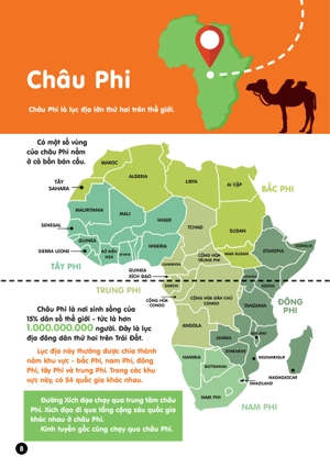 infographics - bách khoa tri thức bằng đồ họa cho trẻ em - các lục địa