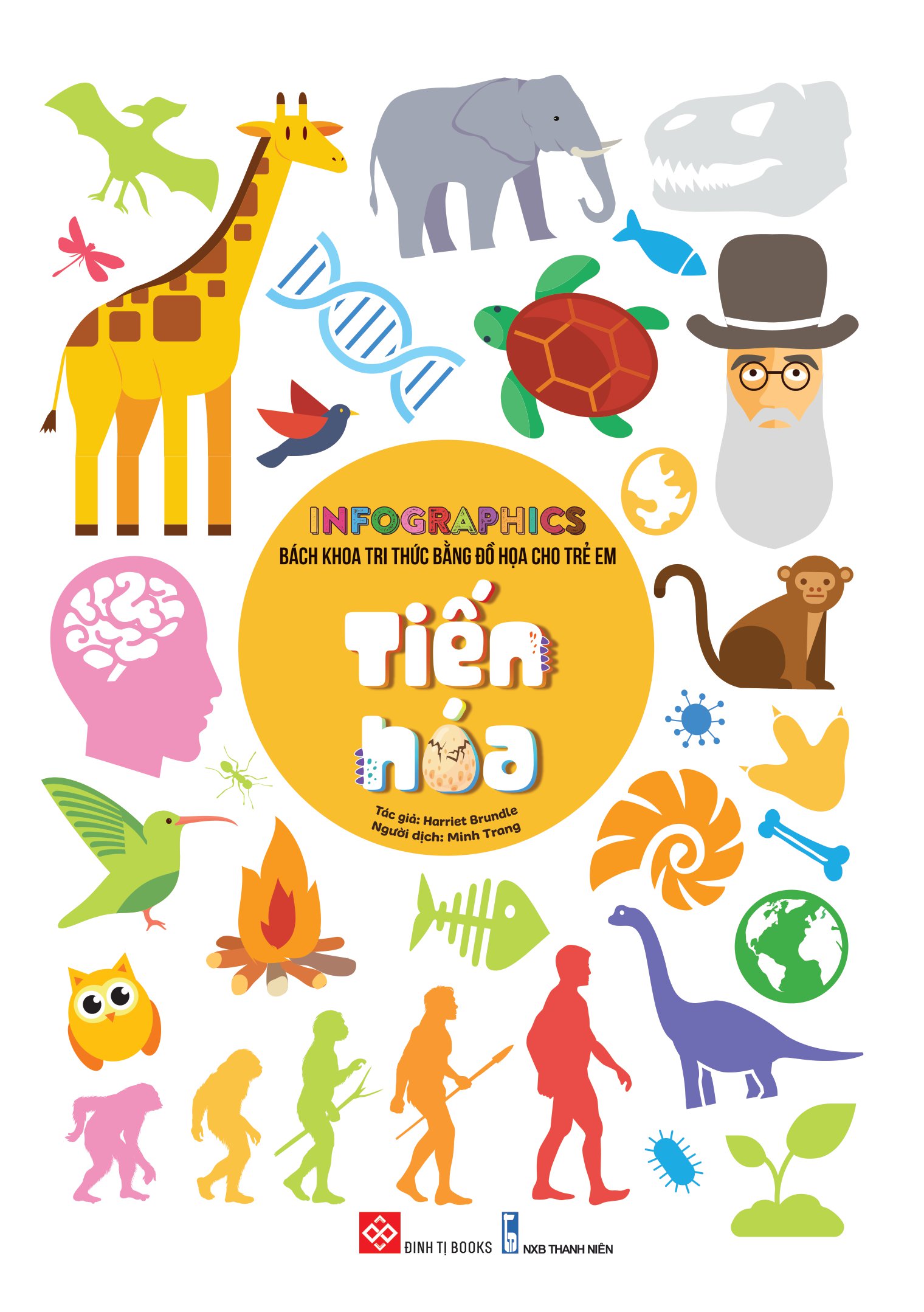 infographics - bách khoa tri thức bằng đồ họa cho trẻ em - tiến hóa