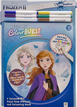 inkredibles: colour burst disney frozen 2 colouring kit