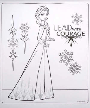 inkredibles: colour burst disney frozen 2 colouring kit