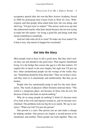 intentional living: choosing a life that matters