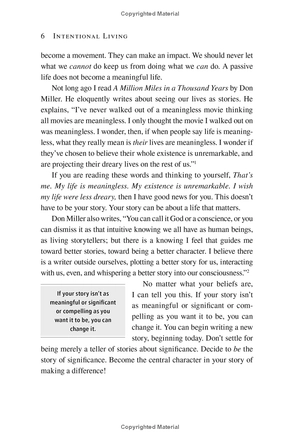 intentional living: choosing a life that matters