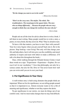 intentional living: choosing a life that matters