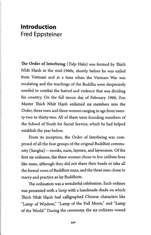 interbeing, 4th edition: the 14 mindfulness trainings of engaged buddhism