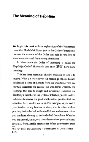 interbeing, 4th edition: the 14 mindfulness trainings of engaged buddhism