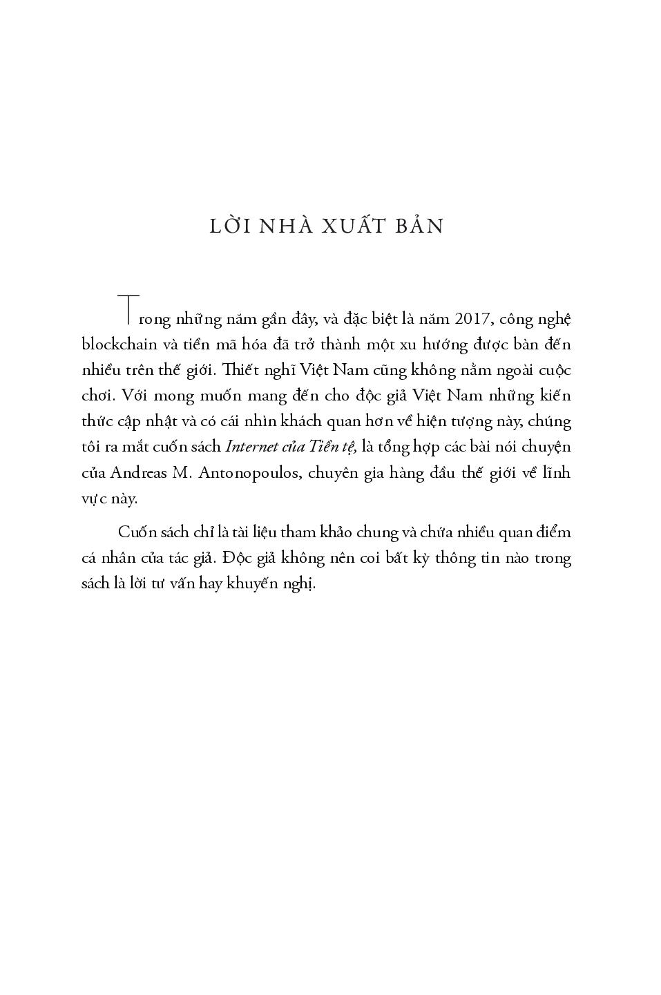 Internet Của Tiền Tệ